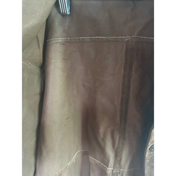 Vintage Lauren Ralph Lauren Brown Suede Leather Short Jacket Large - Picture 5 of 8